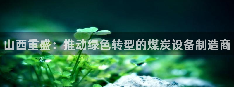 威九国际客服电话：山西重盛：推动绿色转型的煤炭设备制造商