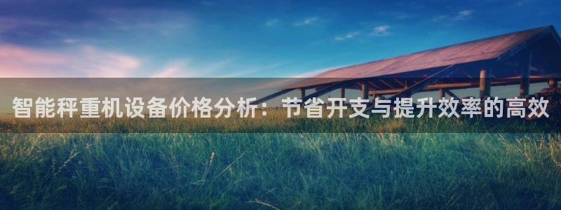威九国际电影HD：智能秤重机设备价格分析：节省开支与提升效率
