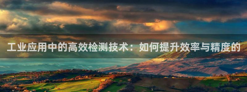 威九国际m78：工业应用中的高效检测技术：如何提升效率与精度