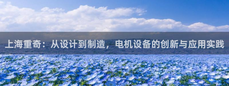 威九国际v8：上海重奇：从设计到制造，电机设备的创新与应用实