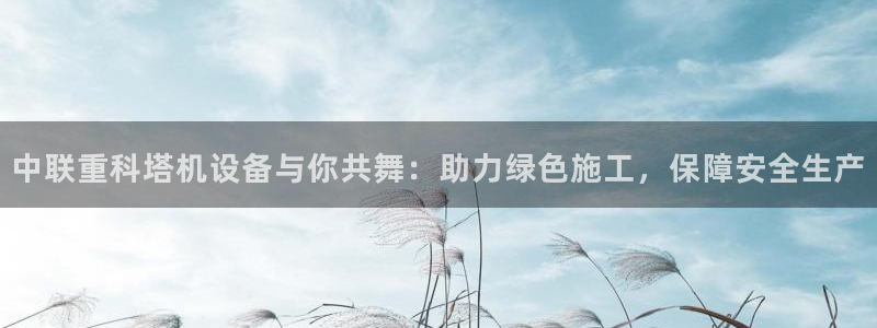 威九国际app入口在哪：中联重科塔机设备与你共舞：助力绿色施