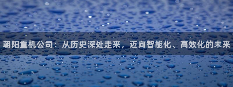 威九国际集团66m一6在线：朝阳重机公司：从历史深处走来，迈