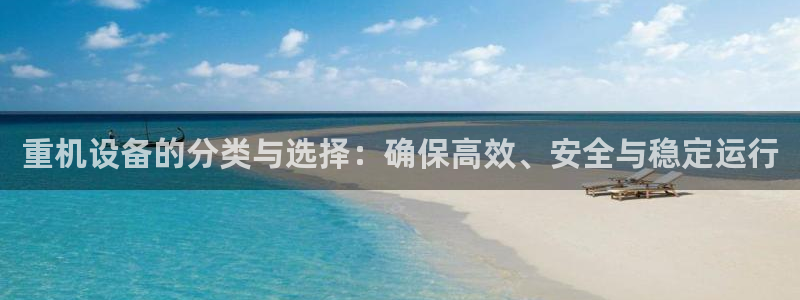 威九国际女演员好漂亮：重机设备的分类与选择：确保高效、安全与